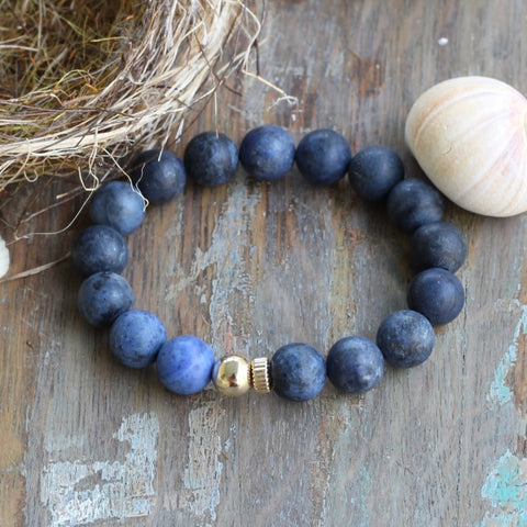 10mm Matte Dumortierite