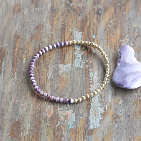 3mm Quahog & 14 Kt Gold-Filled Bracelet