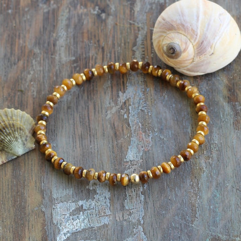 4mm Faceted Tiger's Eye