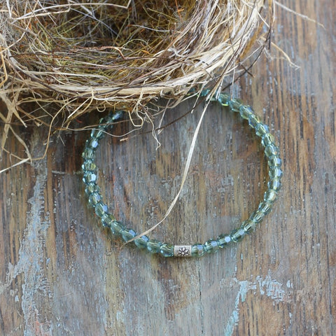 4mm Green Swarovski Bracelet