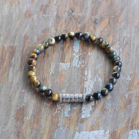 6mm Blonde Tiger's Eye Bracelet