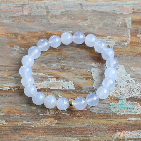 8mm Chalcedony Bracelet