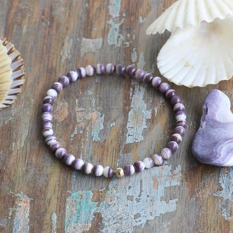 4mm Quahog Shell Bracelet